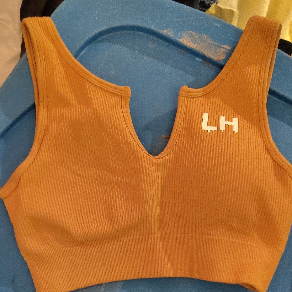 Ribbed Sports Bra And Shorts Set